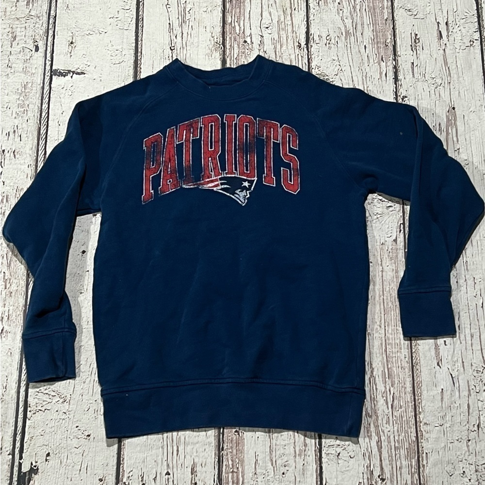 Women's New England Patriots NFL Football Sports Crewneck Sweatshirt